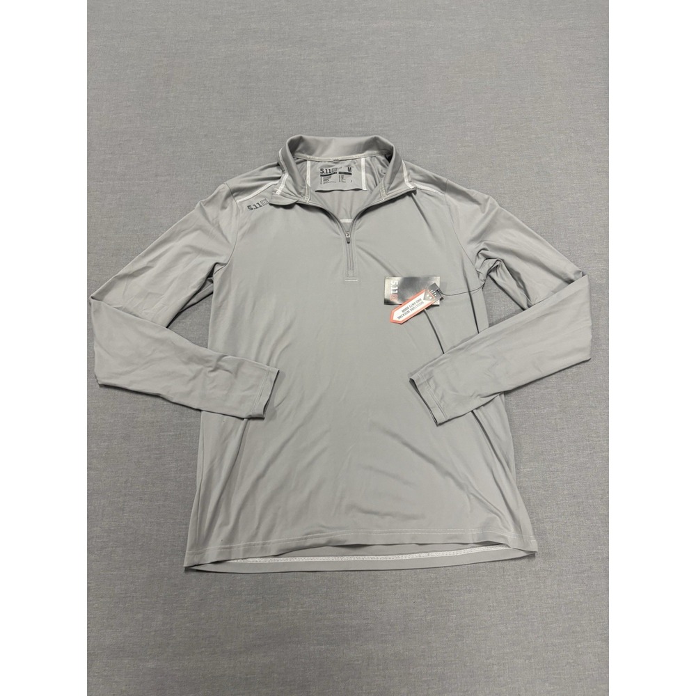 NEW 5.11 Tactical PT-R Catalyst Pro Quarter Zip Pullover Men's Medium Titan Grey